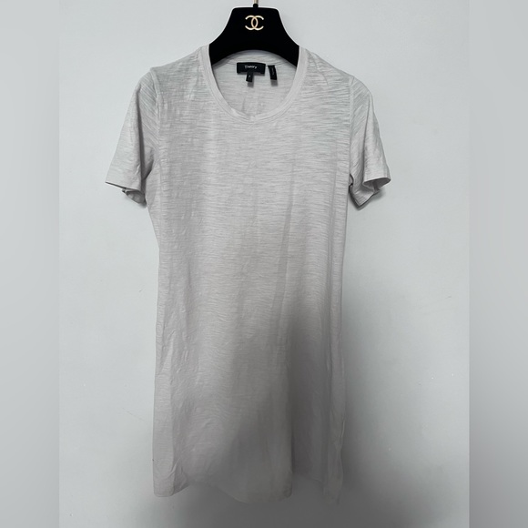 Theory Cherry B2 Sea Slub T Shirt Dress - Picture 1 of 6